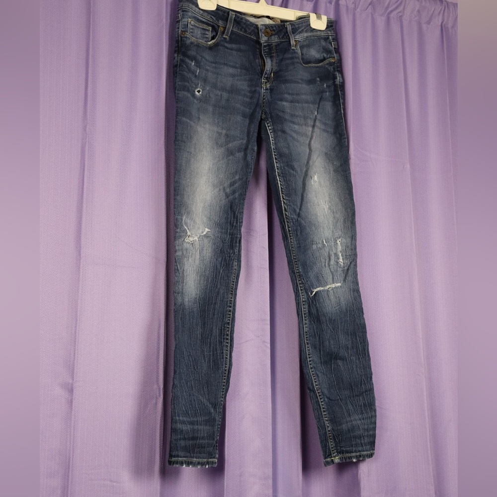 Guess Low Rise Distressed Jeans